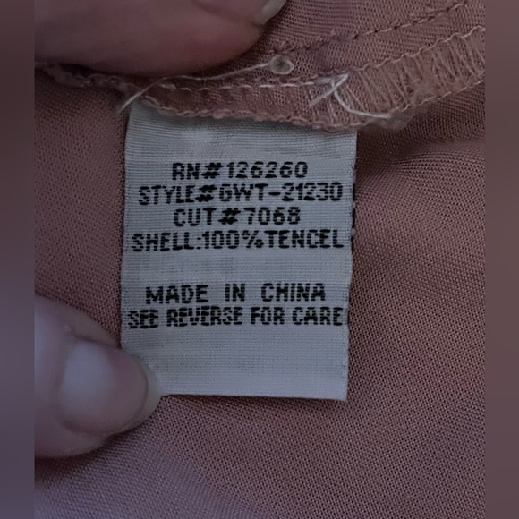 Velvet Heart Women’s Dusty Rose Long Sleeve Blouse M - Picture 4 of 4